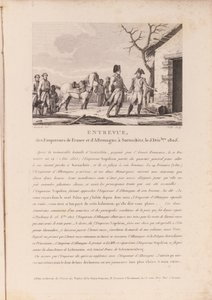 La rencontre des commandants des forces françaises et allemandes à Schitz, 5 décembre 1805